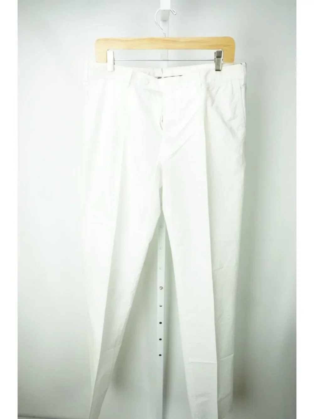 Burberry London White Striped Cotton Blend Slim Chino Pant 50 EU BRAND NEW